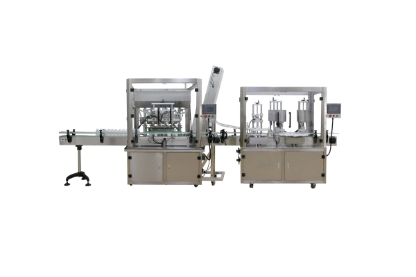 全自動(dòng)液體灌裝機(jī)+全自動(dòng)旋蓋機(jī)